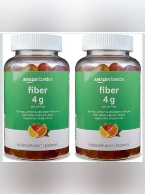 Amazon Basics Fiber Gummies 4g- Bundle of 2 90 each Exp 7/27